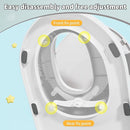 Potty Training Toilet Seat with Kids Step Stool Anti-Slip Toddler Seat, Soft Cushion, Baby Potty Training Set for Boys & Girls (Grey) by TinyTreasures Baby Boutique