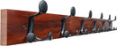 SKOLOO 36-Inch Cherry Wood Coat Rack Wall Mount with 6 Triple Hooks - Ideal for Family Entrances, Classrooms, and Pet Supplies Storage - Perfect Coat Hooks for Wall by CozyNest Decor