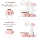 NCVI Electric Breast Pump 8782, Portable Hospital-Grade Double Pump with 4 Modes & 9 Levels, Anti-Backflow, Rechargeable Quiet Breastfeeding Pump for Efficient Comfortable Use at Home, Work or Travel by TinyTreasures Baby Boutique