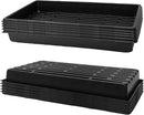 Plant Growing Nursery, Standard 1020 Trays Plastic Seeds Starter Trays Sturdy Self Seedling Tray for Microgreens Indoor Nursery Pots (10-Pack, 21.6"×11.2", 2.52" Deep, no Holes) by GreenHaven Gardens