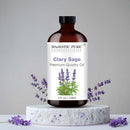 Majestic Pure Clary Sage Essential Oil with Glass Dropper - Huge 4 Fl Oz - 100% Pure and Natural Clary Sage Oil - Premium Grade Essential Oils for Diffuser, Aromatherapy, Soap and Candle Making by CozyNest Decor