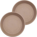 The HC Companies Flower Pot Saucers - Plastic Plant Saucer for Outdoors & Indoors - Traditional Design Plant Pot Trays for Water Drainage - Durable & Stylish Round Plant Tray (17.5-inch Sandstone) by GreenHaven Gardens