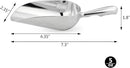 New Star Foodservice 34509 One-Piece Cast Aluminum Round Bottom Bar Ice Flour Utility Scoop, 5-Ounce, Silver (Hand Wash Only) by GreenHaven Gardens