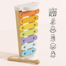 Le Toy Van – Wooden Musical Xylophone | Girl & Boy Colourful Musical Toy with 7 Delightful Sounding Notes – Suitable for 18+ months by TinyTreasures Baby Boutique