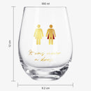 It Was Never a Dress, It Was Always a Cape Wine Glass