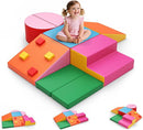 Lischwert Foam Climbing Blocks for Toddlers 1-3, 7pcs Soft Play Set with Crawling Exploration Toys, Indoor Outdoor Infant Safe Blocks for Baby Gym Toddler Playground by TinyTreasures Baby Boutique