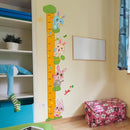 Cute Rabbits Self-adheve Vinyl Nursery Wall Decal Baby Growth Chart Sticker for Bedroom Play Room by TinyTreasures Baby Boutique