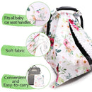 TANOFAR Car Seat Cover Baby, Carseat Covers Baby Boy Girl, Peekaboo Opening Infant Car Seat Cover for Winter, Warm & Cozy, Watercolor Floral by TinyTreasures Baby Boutique