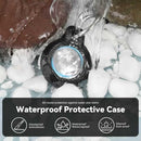Upgrade Waterproof 2 Pack Airtags Holder with Apple Airtags Keychain, Hard PC Air Tag Case, Anti-Scratch & Shock Air tag Holder, Men's Women's Keyrings & Keychains - Black+White by TinyTreasures Baby Boutique