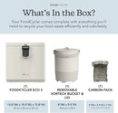 Food Cycler Eco 5 Award-Winning Kitchen Food Recycler | Indoor Composter Bin Alternative | Electric Countertop Food Disposer with Odorless 5L Indoor Food Waste Bin for Easy Waste Management | White by GreenHaven Gardens