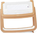 SnuzPod 4 Rocking Baby Bassinet Bedside Sleeper - Lightweight, Portable Bedside Bassinet, Lift Off Crib, Zip Down Wall, 3D Breathable Mattress, 6 Height Settings and Comfort Incline Mode, Natural by CozyNest Decor