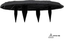 Ei Circular 15.5” Stepping Stones with Ground Stakes - Home or Garden Step Stones for Outdoor Walkway or Pathway Pavers - Resin Material (4, Slate Grey) by CozyNest Decor