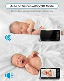 iFamily Baby Monitor - Large 5" Screen with 30Hrs Battery Life - Remote Pan-Tilt-Zoom;No WiFi, Two-Way Audio, Night Vision, Temperature, Lullabies, 960ft Long Range Baby Monitor with Camera and Audio by TinyTreasures Baby Boutique