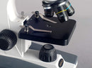 AmScope M148 Compound Monocular Microscope, WF10x Eyepiece, 40x-400x Magnification, LED Illumination, Brightfield, Single-Lens Condenser, Plain Stage, 110V or Battery-Powered, White by TinyTreasures Baby Boutique