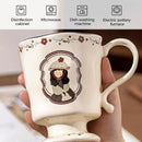 360ml -12.17oz Painted Cute Ceramic Mug - Cute Coffee Cup for Espresso,Macchiato,Latte - Gift for Women, Dishwasher Safe by CozyNest Decor
