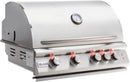 Blaze Premium LTE Built-in Natural Gas Grill | 40-Inch 5-Burner BBQ with Rear Infrared Burner & Grill Lights | 304 Stainless Steel Construction BLZ-5LTE2-NG by GreenHaven Gardens