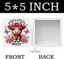 Cute Highland Cow Baby Decor, Cow With Pink Bow, Highland Cow Gifts for women, Highland Cow Decor, Highland Cow Nursery Decor, Wooden Box Decor Sign for Home Farmhouse Office Living Room Table Shelf by CozyNest Decor