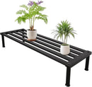 Metal Plant Stand, Rust-proof Aluminum Display Rack, Plants Display Stands Decoration Racks for Living Room Garden Balcony Patio (Ebony, 31.5Inch Low Leg) by GreenHaven Gardens