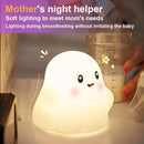 Ghost Night Light for Kids, Silicone Nursery Nightlight with 13 Interactive Sound Effects ,Halloween Decor Lamp Adjustable Dimmable Lamp with Touch Sensor Children's Christmas Gifts (white ghost) by TinyTreasures Baby Boutique