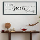 SRSZHIYUE Home Sweet Home Sign 40"x15" for Farmhouse Rustic Large Family Living Room Over Couch Modern Horizontal Wall Decor, Wood Framed Plaques Art Decorative (Black) by CozyNest Decor