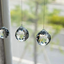 Crystalsuncatcher 20mm/30mm/40mm Clear Crystal Ball Prisms Chandelier Lamp Lighting Drops Hanging Prisms Parts Suncatcher Rainbow Maker Home Decor, Pack of 13 by GreenHaven Gardens