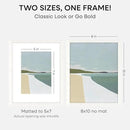 Homeforia 8x10 Picture Frame White, High End Oak 8 x 10 Wooden Frames with Mat 5 by 7 Print, 8x10 Wood Frame Matted to 5x7 inch Photo, 8by10 Wall or Tabletop Frames, Tempered Glass, Wall Kit, Set of 1 by CozyNest Decor