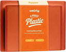 SMIRLY Cutting Boards for Kitchen, 100% BPA-Free Plastic Cutting Boards Set of 2 Small, Dishwasher Safe & Non-Slip, Kitchen Essentials, Orange by CozyNest Decor
