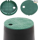 2 Pcs Sprinkler Valve Box Cover, 5.5" OD 6" Valve Box Cover Lid for Sprinkler Irrigation System, Valve Box Cover Lid for Outdoor Sprinkler Irrigation Control Water System Lawn (6 inch) by GreenHaven Gardens