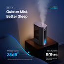 Dreo 6L Humidifiers for Bedroom, Smart Warm & Cool Mist for Large Room, 60Hr Quiet Runtime for Baby, Plant, Humidity Sensor, Indicator Light, 12H Timer, Google/Alexa, Purple by TinyTreasures Baby Boutique