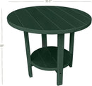 Phat Tommy Round Poly Resin Outdoor Patio Dining Table, All Weather Poly Patio Outdoor Furniture, Green by GreenHaven Gardens