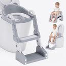 Potty Training Seat, 3-in-1 Toddler Toilet Seat with Step Stool Ladder, Splash Guard Anti-Slip Pad, Foldable Potty Chair with Soft Cushion for Toddler Kids Boys Girls by TinyTreasures Baby Boutique