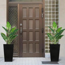 Melorca&Guilla Artificial Plants 2PCS 30“ Fake Taro Plants,Large Faux Plant,Artificial Grass Greenery Shrubs Bushes for Garden Porch Window Box Shop Office Home Décor by CozyNest Decor