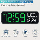 Peakeep Large Display Digital Alarm Clock for Bedrooms, Date Day of Week Desk Table Clocks for Living Room Office, Dimmable Plug in Electric Clock, 5 Volumes, Loud, Auto DST by CozyNest Decor