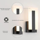 Joosenhouse Modern LED Wall Sconce Dimmable Wall Mounted Lamp Set of 2, Black 3000K Warm White Wall Lamp, Hardwired Bathroom Vanity Light, Indoor Wall Lights for Hallway, Bedroom, Study, Living Room. by CozyNest Decor
