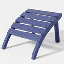 Adirondack Ottoman, HDPE Plastic Adirondack Footstool, All Weather Foot Rest for Adirondack Chair, Outdoor Footrest for Patio,Backyard, Lawn, Fire Pits, Navy Blue by CozyNest Decor