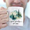 Promoted To Be Great Grandpa Coffee Mug 11Oz 15Oz, Personalized New Great Grandpa EST. 2026 Accent Ceramic Cup Gift For Pregnancy Reveal, Customized Nickname & Year Great-Grandfather White Coffee Cup by TinyTreasures Baby Boutique