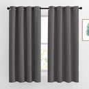 NICETOWN Blackout Curtains for Bedroom 63 inch Length 2 Panels - Window Treatment Thermal Insulated Solid Grommet Blackout for Living Room (52 by 63 Inch,Grey) by TinyTreasures Baby Boutique