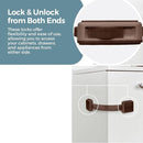 Cabinet Locks Baby Proofing (6-Pack Brown) - Child Proof Cabinet Locks, No Drilling, Easy Installation, Adjustable & Reusable, Drawer Locks Baby Proofing by TinyTreasures Baby Boutique