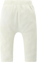 Baby and Toddler Girl's 5 Pack Cotton Ribbed Pull On Pants Leggings 0-4 Years by TinyTreasures Baby Boutique