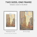 Homeforia A1 Poster Frame Black, High End Metal 23.4 x 33.1 inch Large Picture Frames with Mat 16.5 by 23.4 for Photo, A1 Size Frames Matted to A2 Print, 23.4x33.1 Thin Frame, Tempered Glass, Set of 1 by CozyNest Decor