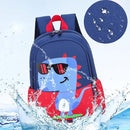 12 inch Kids Small Toddler Preschool Travel Backpack Cool Cute Cartoon Waterproof Daypack (Dinosaur Red) by TinyTreasures Baby Boutique