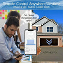 Smart Garage Door Opener - Universal WiFi Remote Controller Compatible with Alexa, Google Home, iPhone, Siri, Android, Door Left Open Alert, Door Security Systems, Updated Model by GreenHaven Gardens