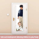 Unbreakable Full Length Wall Mirror,The Door Mirror,4Pack 13.5''x13.5'',Acrylic Mirror Kids,Shatterproof Plexiglass Long Mirrors for Bedroom Closet,Children Non Glass Stick on Mirrors by CozyNest Decor