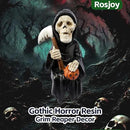 Halloween Fun Miniature Grim Reaper Figurine,Gothic Horror Resin Grim Reaper Decor,for Bookshelf Decor,Desk Trinkets,Collectible,Party Gifts by CozyNest Decor