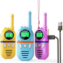 Walkie Talkies for Kids Rechargeable,Toys for Boys and Girls Ages 3-12, 3 Pack Long Range 2-Way Radios, Birthday Gifts,Christmas Stockings, Outdoor Play, Family Games, Hiking Camping Gear by TinyTreasures Baby Boutique