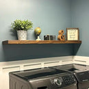 joelsantiques 54 Inch Wooden Floating Shelves for Wall - 54x8x2 in - Made of Natural Wood - Heavy Duty Rustic Wall Shelves for Bedroom - Perfect for Living Room, Kitchen - Medium Brown by CozyNest Decor
