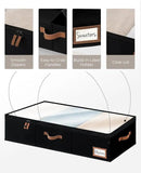 StorageWorks Large Under Bed Storage Containers with Handles and Label Holder, 2 Pack Ultra-thick Fabric Underbed Bins, Closet Organizer for Clothes, Blankets, Sweater by CozyNest Decor