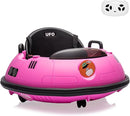 12V Electric Ride on Bumper Car for Toddlers, Kids Bumper Car with Remote Control, 360 Degree Spin, LED Lights, Dual Joysticks, Safety Belt for 18+ Months Kids, Pink by TinyTreasures Baby Boutique