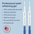 Auraglow Teeth Whitening Kit, Wired LED Accelerator Light, 35% Carbamide Peroxide Teeth Whitening Gel, 12 Whitening Treatments, Whitens up to 10 Shades in 7 Days by CozyNest Decor