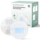 Momcozy Bamboo Disposable Nursing Pads, Advanced Blue Core for Ultra-Absorbent, Leakproof & 3D Design, Biodegradable for Sensitive Skin, Individually Wrapped, 120 Count by TinyTreasures Baby Boutique